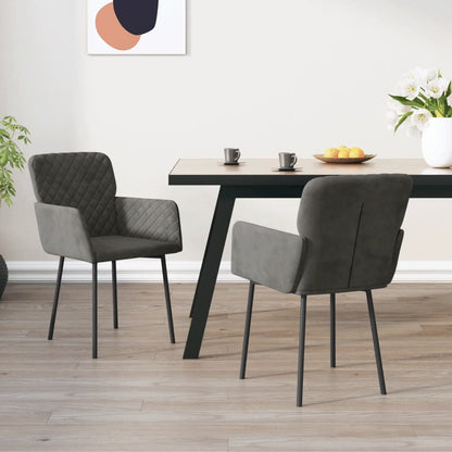 Sedie Da Pranzo 2 Pz Gialle In Velluto