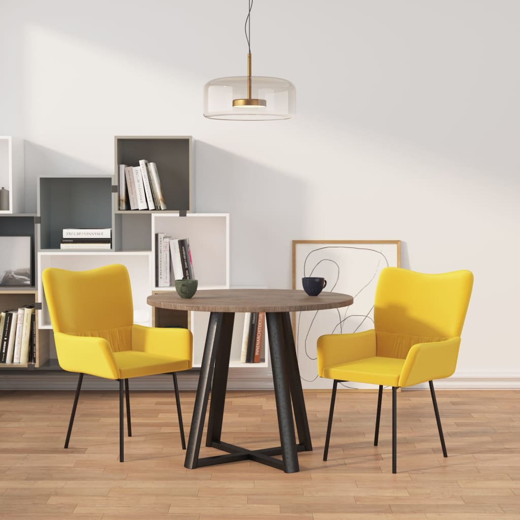 Sedie Da Pranzo 2 Pz In Velluto