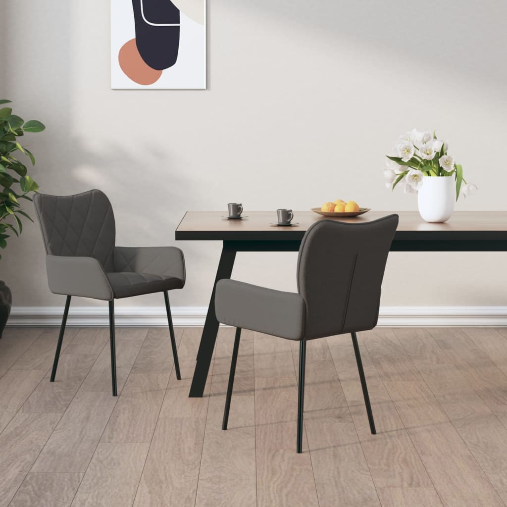 Sedie Da Pranzo 2 Pz In Tessuto