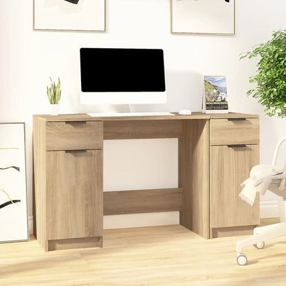 Scrivania Con Mobile Laterale Legno Multistrato