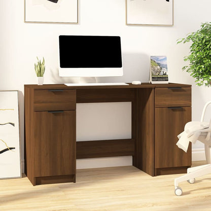 Scrivania Con Mobile Laterale Legno Multistrato