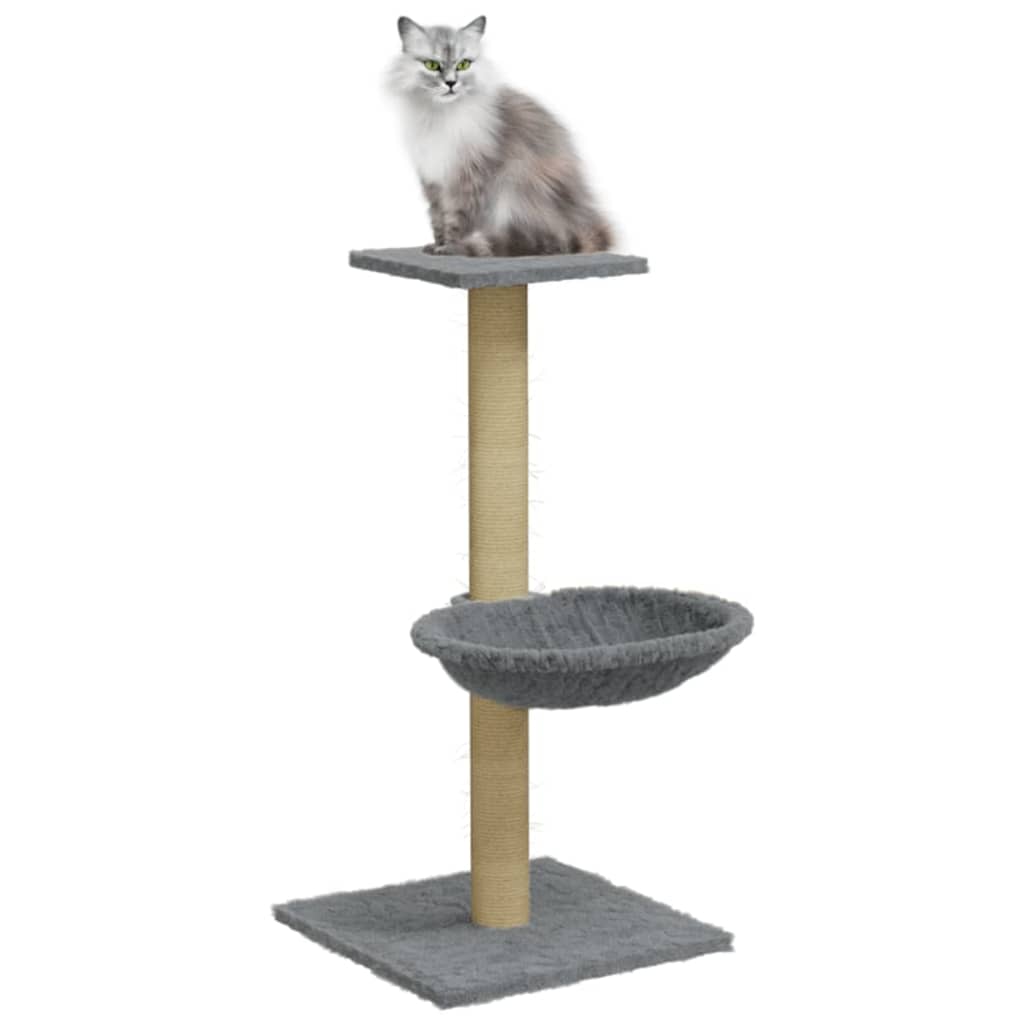 Albero Per Gatti Con Palo Tiragraffi Sisal 74 Cm