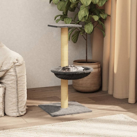 Albero Per Gatti Con Palo Tiragraffi Sisal 74 Cm