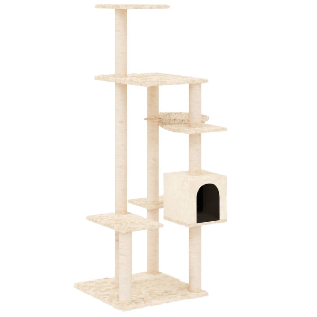 Albero Per Gatti Con Tiragraffi In Sisal 142 Cm