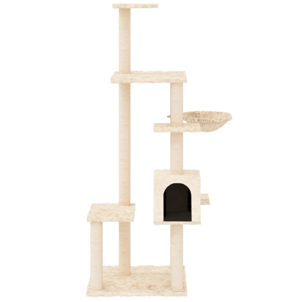 Albero Per Gatti Con Tiragraffi In Sisal 142 Cm
