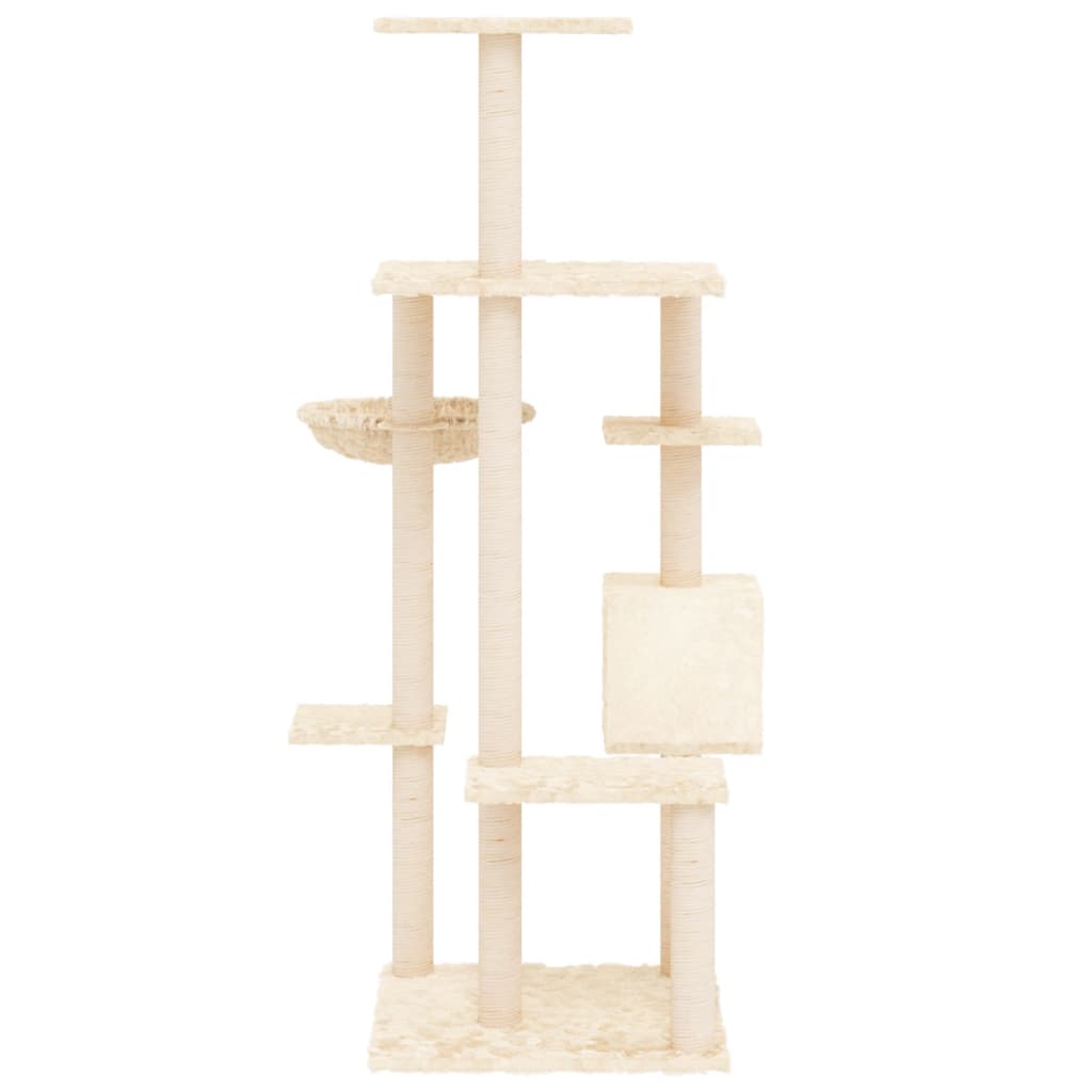 Albero Per Gatti Con Tiragraffi In Sisal 142 Cm