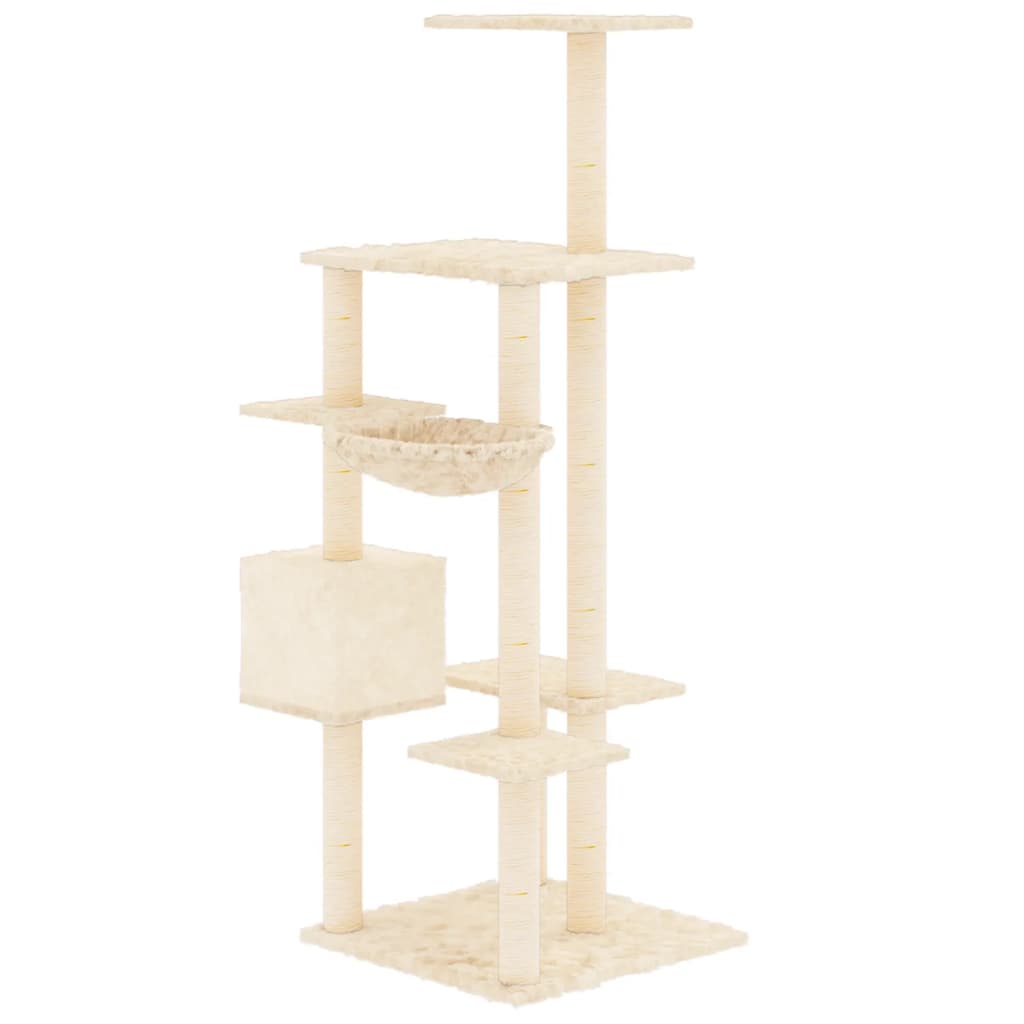 Albero Per Gatti Con Tiragraffi In Sisal 142 Cm