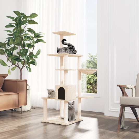 Albero Per Gatti Con Tiragraffi In Sisal 142 Cm