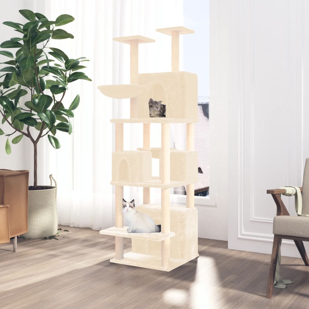 Albero Per Gatti Con Tiragraffi In Sisal 180 Cm