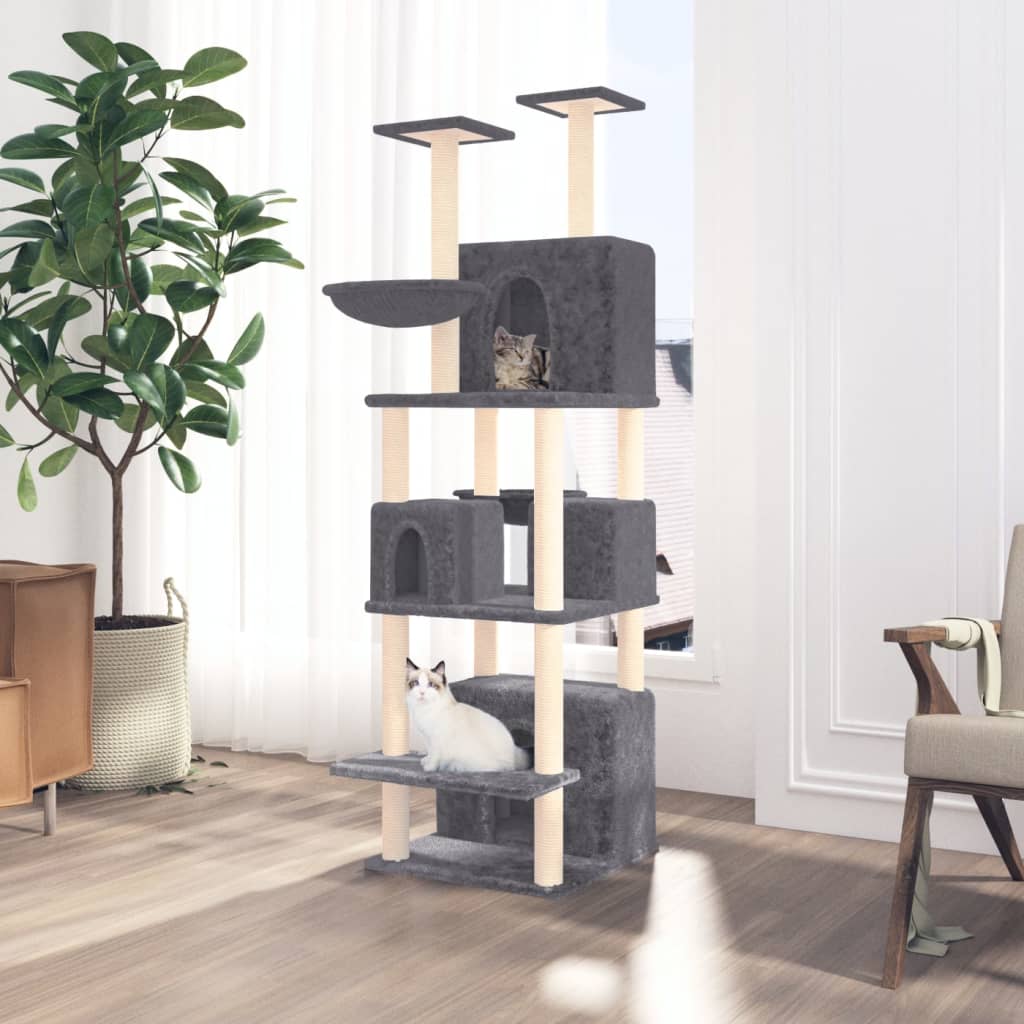 Albero Per Gatti Con Tiragraffi In Sisal 180 Cm
