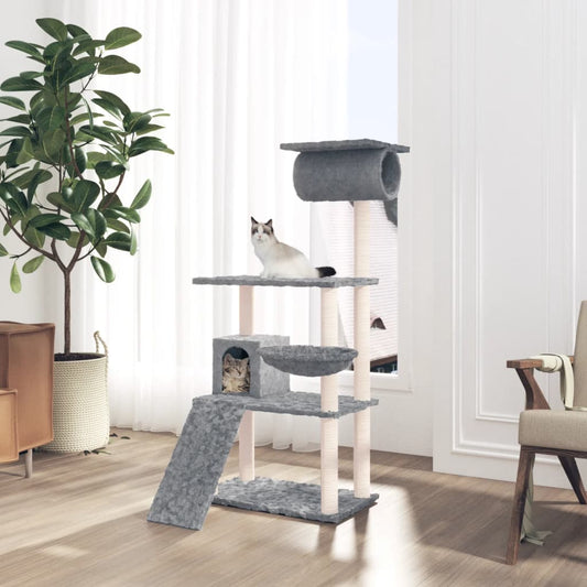 Albero Per Gatti Con Tiragraffi In Sisal 131 Cm