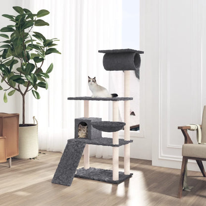 Albero Per Gatti Con Tiragraffi In Sisal 131 Cm