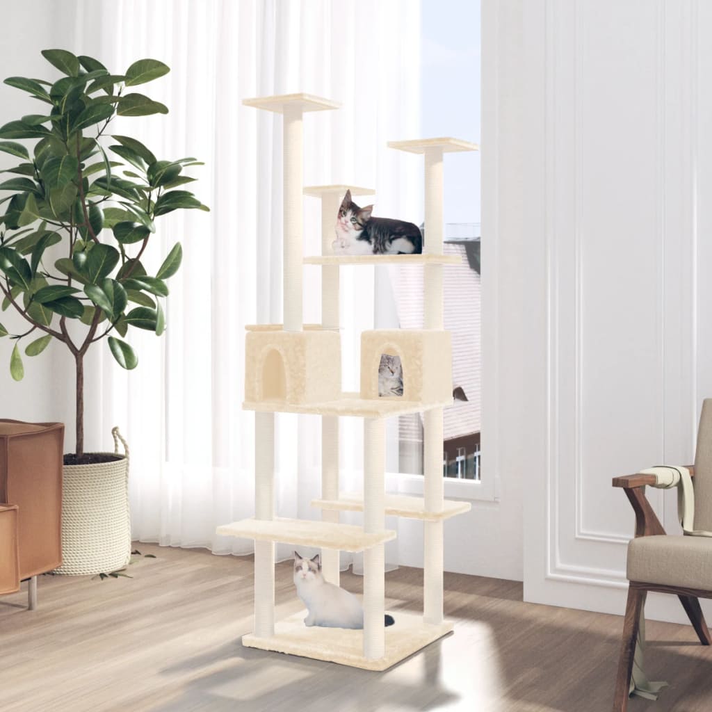 Albero Per Gatti Con Tiragraffi In Sisal 167 Cm