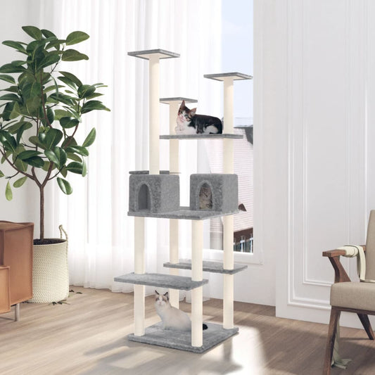 Albero Per Gatti Con Tiragraffi In Sisal 167 Cm