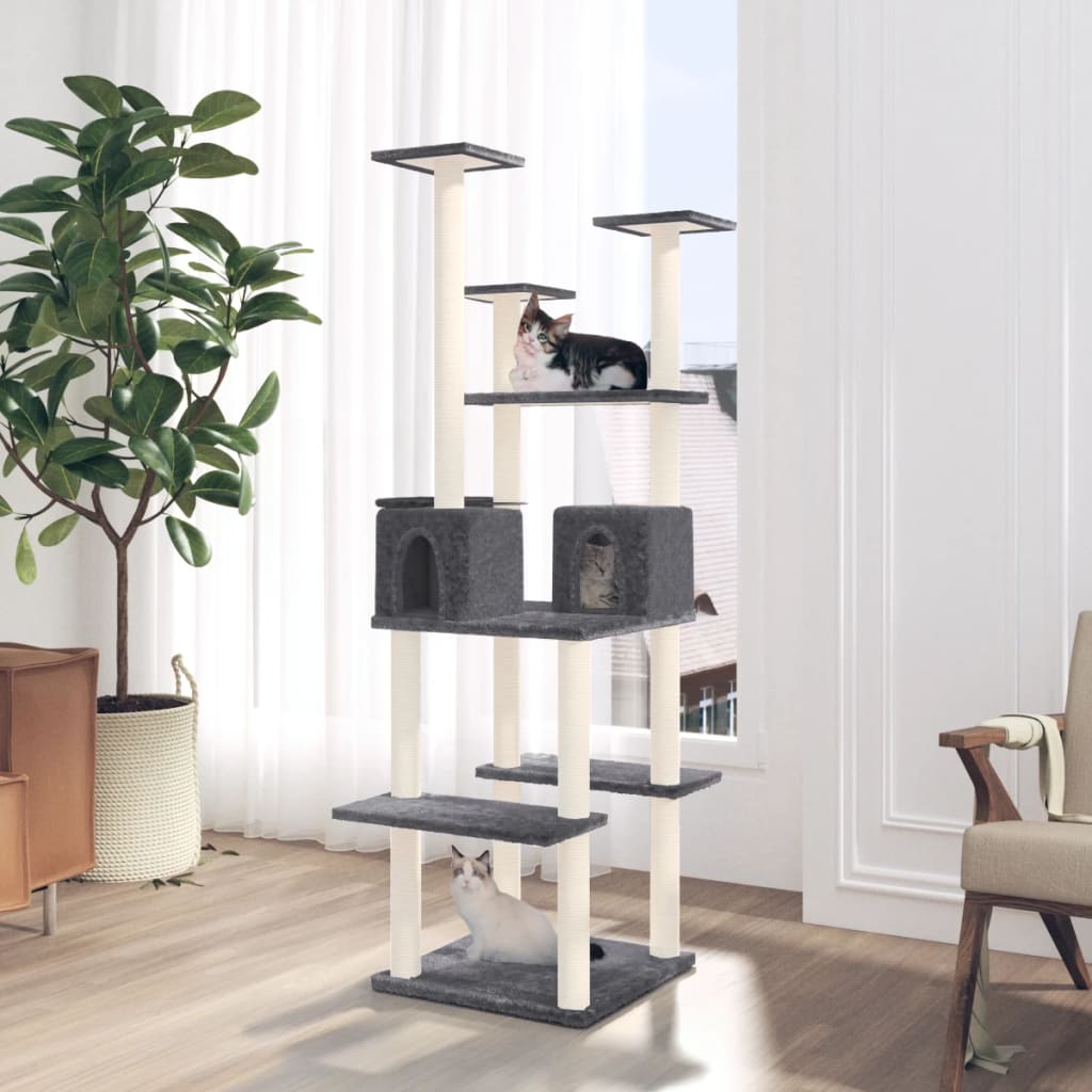 Albero Per Gatti Con Tiragraffi In Sisal 167 Cm