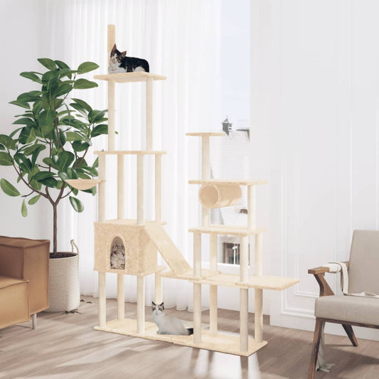 Albero Per Gatti Con Tiragraffi In Sisal 279 Cm