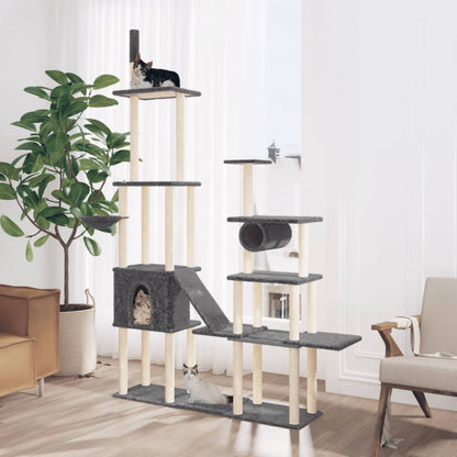 Albero Per Gatti Con Tiragraffi In Sisal 279 Cm