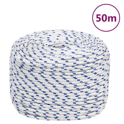 Corda Per Barca Bianca In Polipropilene Bianco E Blu