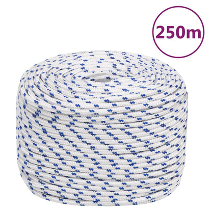 Corda Per Barca Bianca In Polipropilene Bianco E Blu