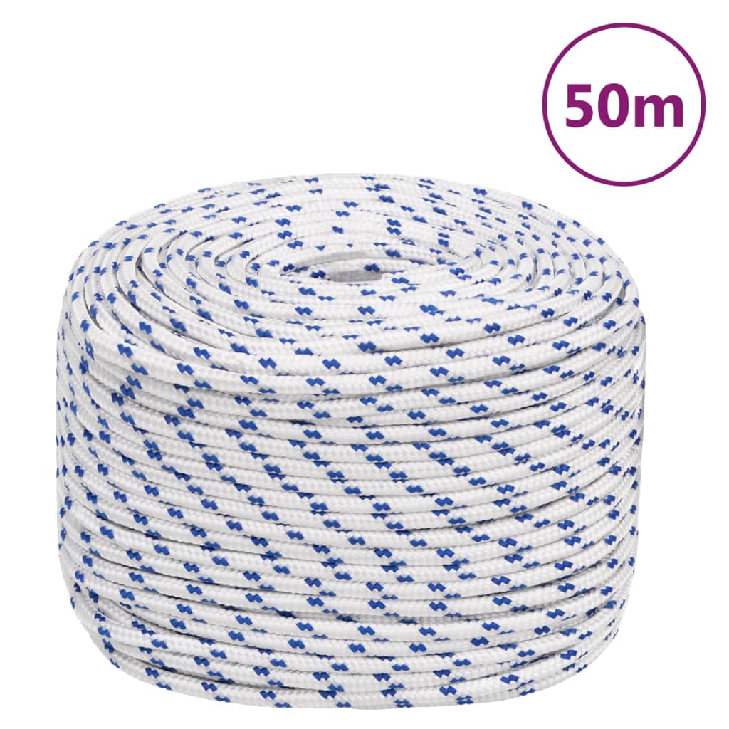 Corda Per Barca Bianca In Polipropilene Bianco E Blu