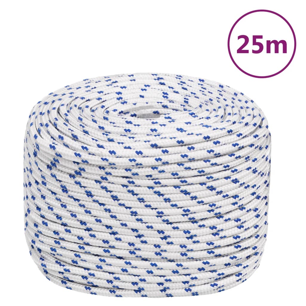 Corda Per Barca Bianca In Polipropilene Bianco E Blu