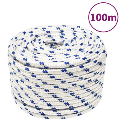 Corda Per Barca Bianca In Polipropilene Bianco E Blu