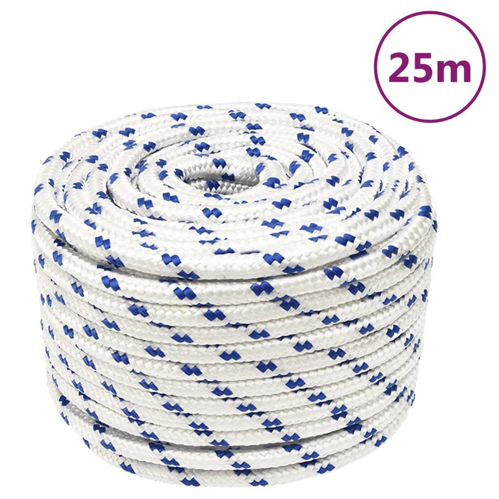 Corda Per Barca Bianca In Polipropilene Bianco E Blu