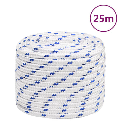 Corda Per Barca Bianca In Polipropilene Bianco E Blu