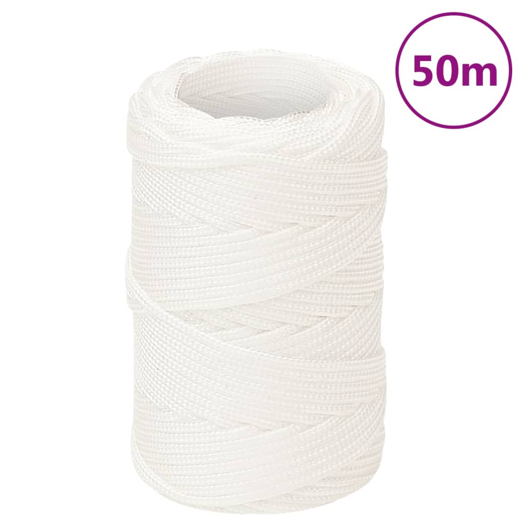 Corda Per Barca Completamente Bianca In Polipropilene Bianco