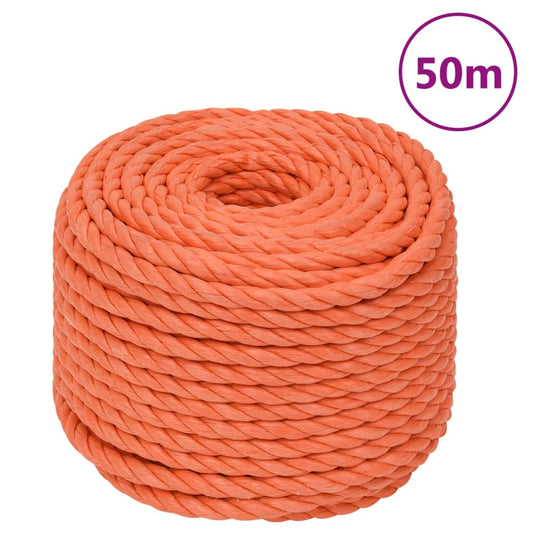 Corda Da Lavoro Arancione In Polipropilene Orange