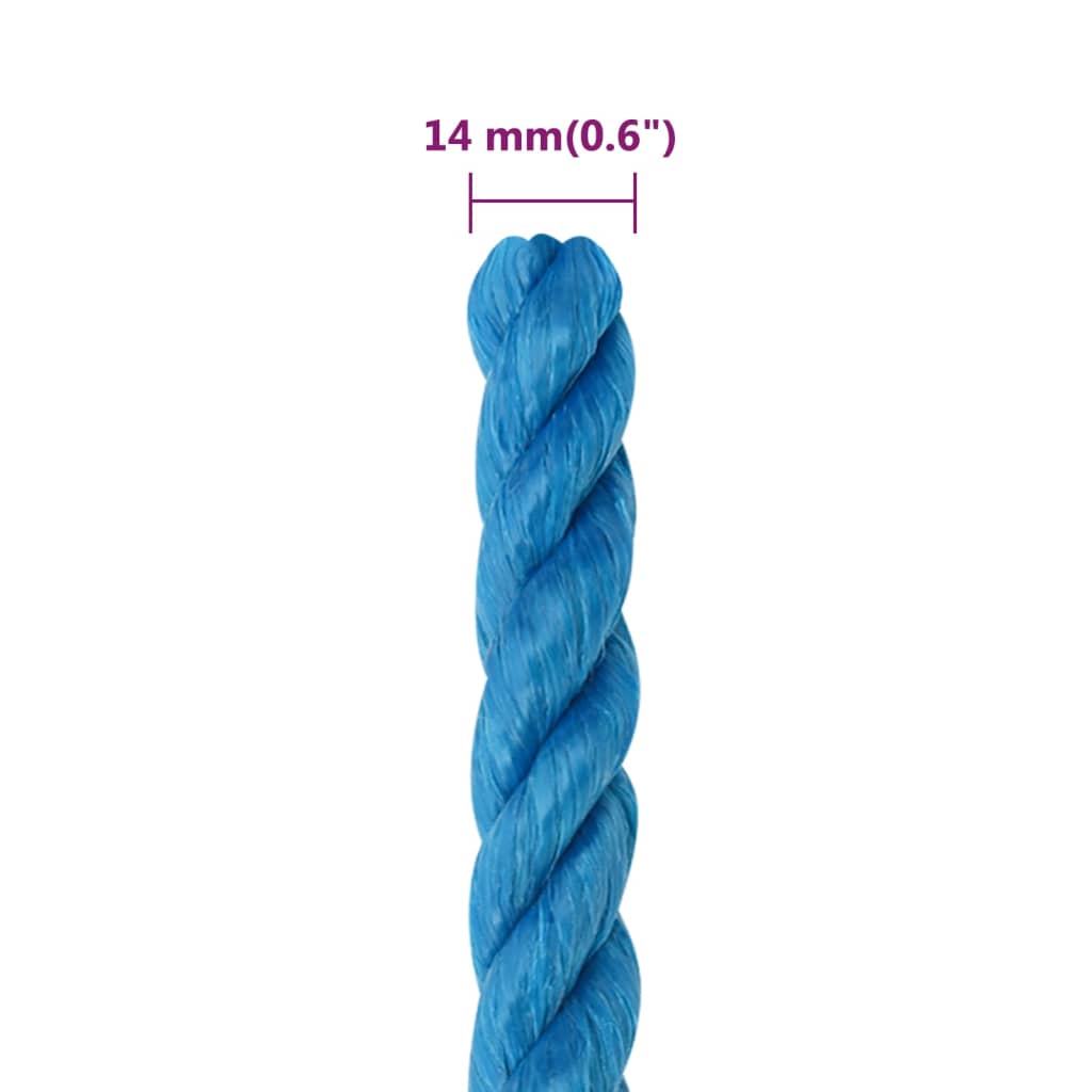 Corda Da Lavoro In Polipropilene Blu