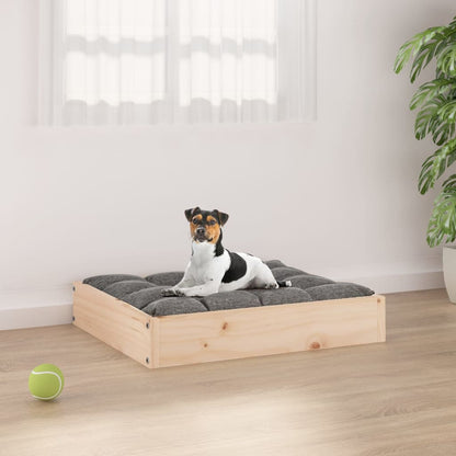 Cuccia Per Cani Bianca 91,5X64X9 Cm In Legno Massello Di Pino