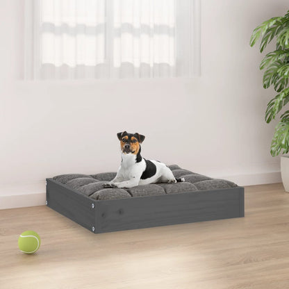 Cuccia Per Cani Bianca 91,5X64X9 Cm In Legno Massello Di Pino