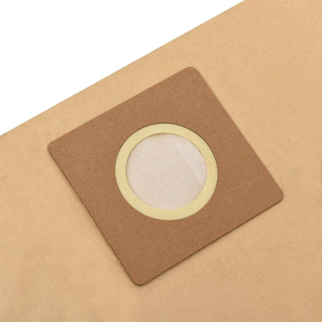 Sacchetti Carta Per Aspirapolvere E Aspiraliquidi 10Pz Marrone Rovere Marrone