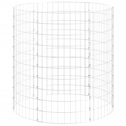 Compostiera Da Giardino Ø100X100 Cm In Acciaio Zincato