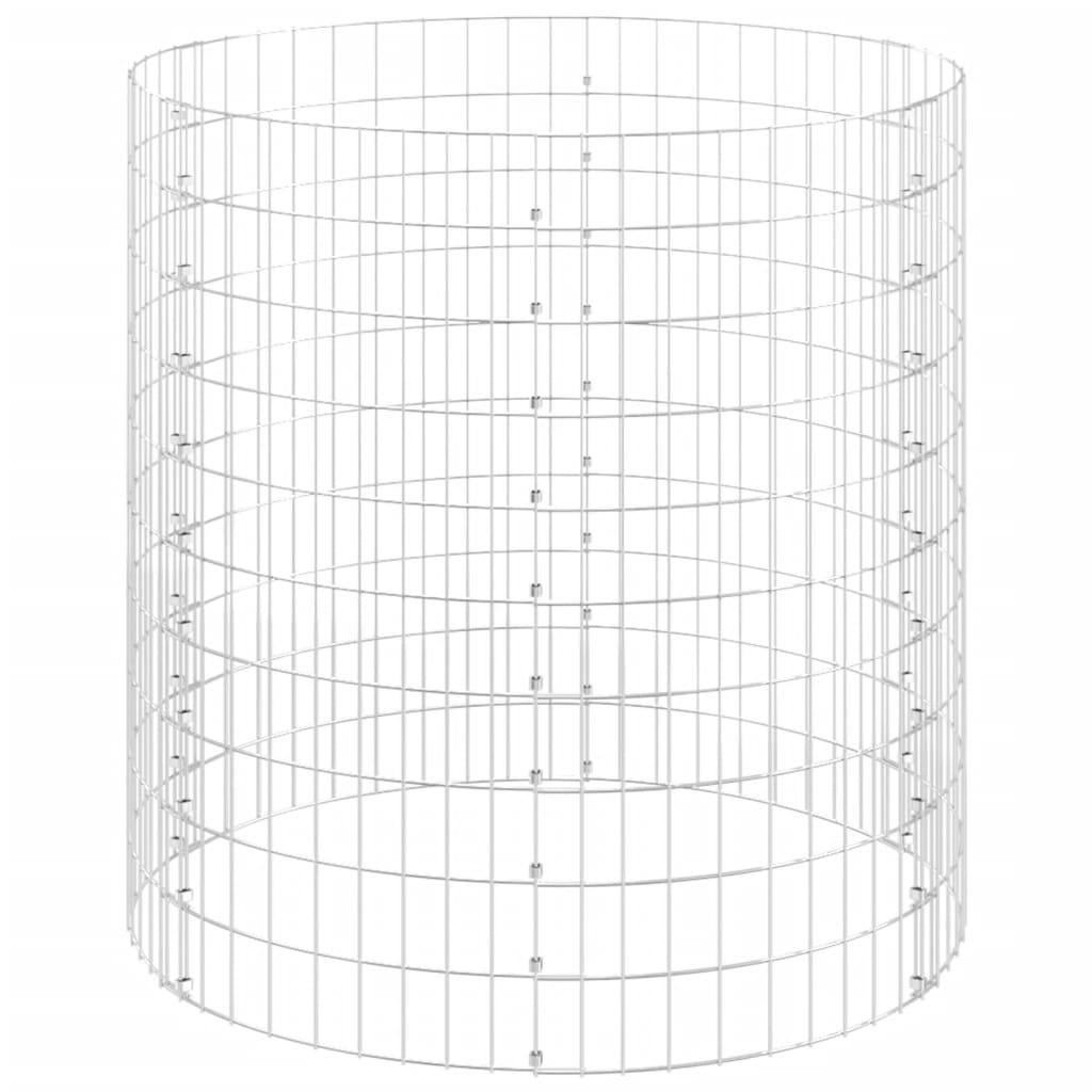 Compostiera Da Giardino Ø100X100 Cm In Acciaio Zincato
