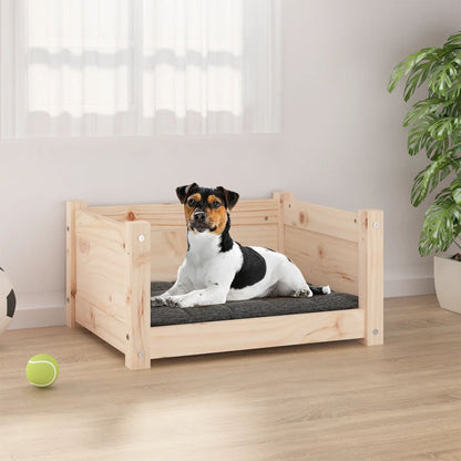 Cuccia Per Cani Bianca 95,5X65,5X28Cm In Legno Massello Di Pino