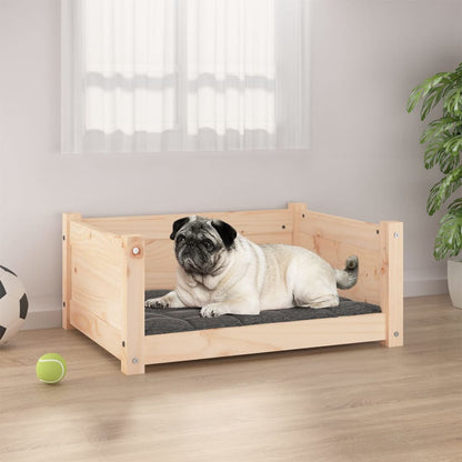 Cuccia Per Cani Bianca 95,5X65,5X28Cm In Legno Massello Di Pino