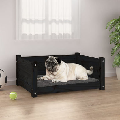 Cuccia Per Cani Bianca 95,5X65,5X28Cm In Legno Massello Di Pino