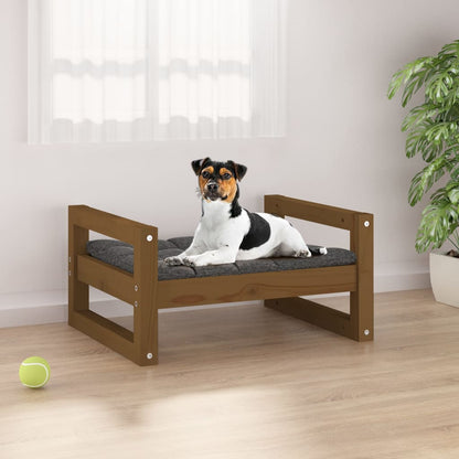 Cuccia Per Cani 105,5X75,5X28 Cm In Legno Massello Di Pino