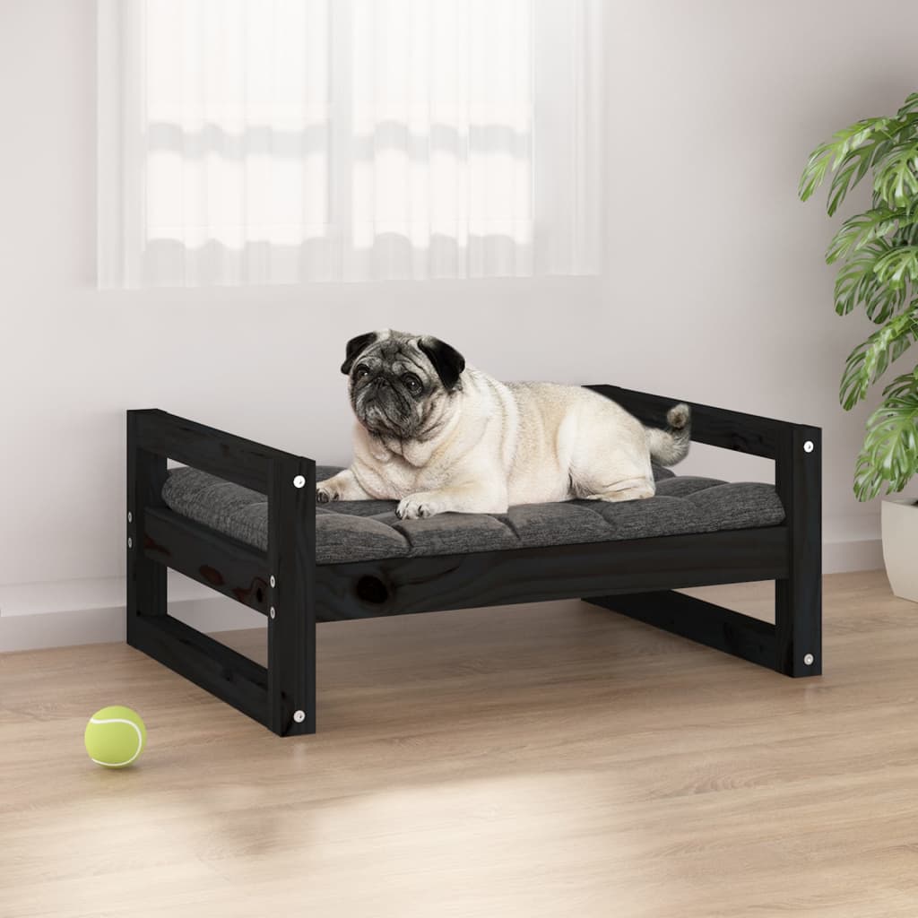 Cuccia Per Cani 105,5X75,5X28 Cm In Legno Massello Di Pino