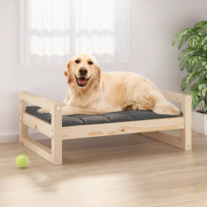 Cuccia Per Cani 105,5X75,5X28 Cm In Legno Massello Di Pino