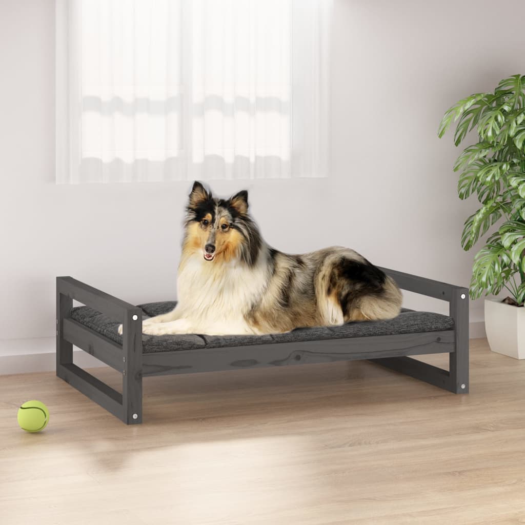 Cuccia Per Cani 105,5X75,5X28 Cm In Legno Massello Di Pino