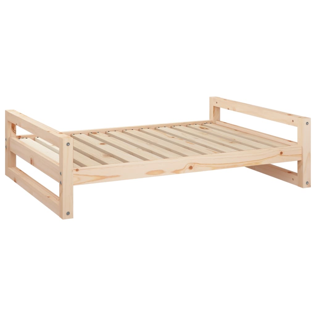 Cuccia Per Cani 105,5X75,5X28 Cm In Legno Massello Di Pino