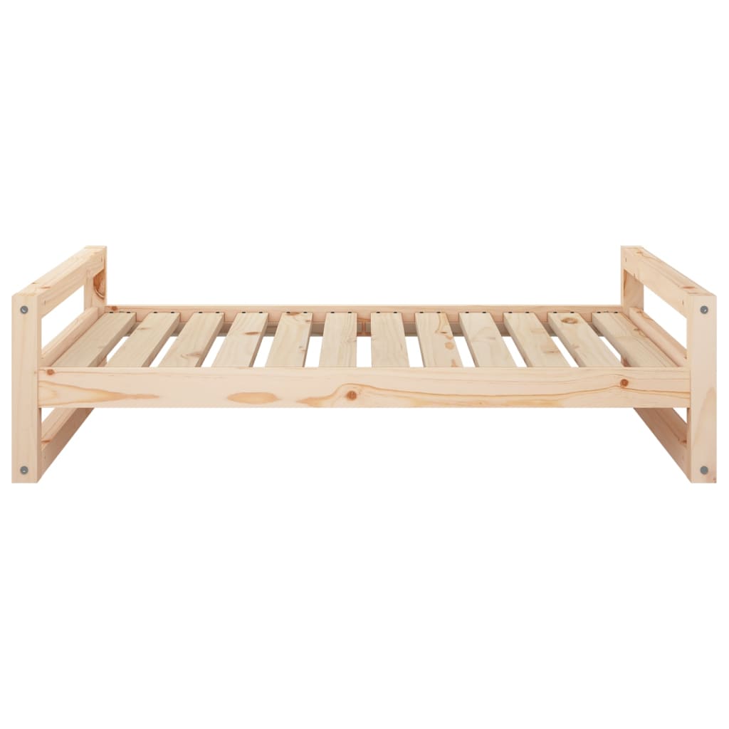 Cuccia Per Cani 105,5X75,5X28 Cm In Legno Massello Di Pino