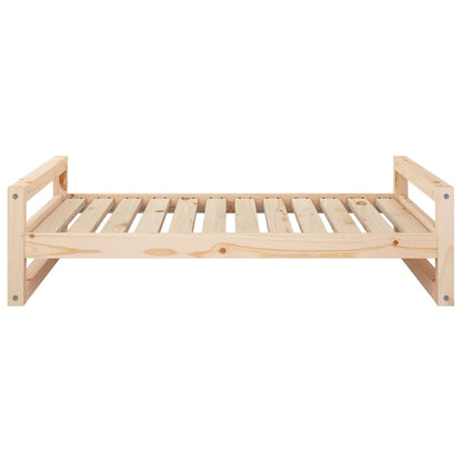 Cuccia Per Cani 105,5X75,5X28 Cm In Legno Massello Di Pino