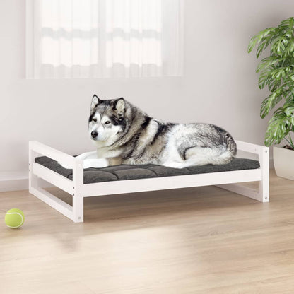 Cuccia Per Cani 105,5X75,5X28 Cm In Legno Massello Di Pino