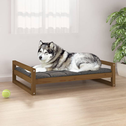 Cuccia Per Cani 105,5X75,5X28 Cm In Legno Massello Di Pino