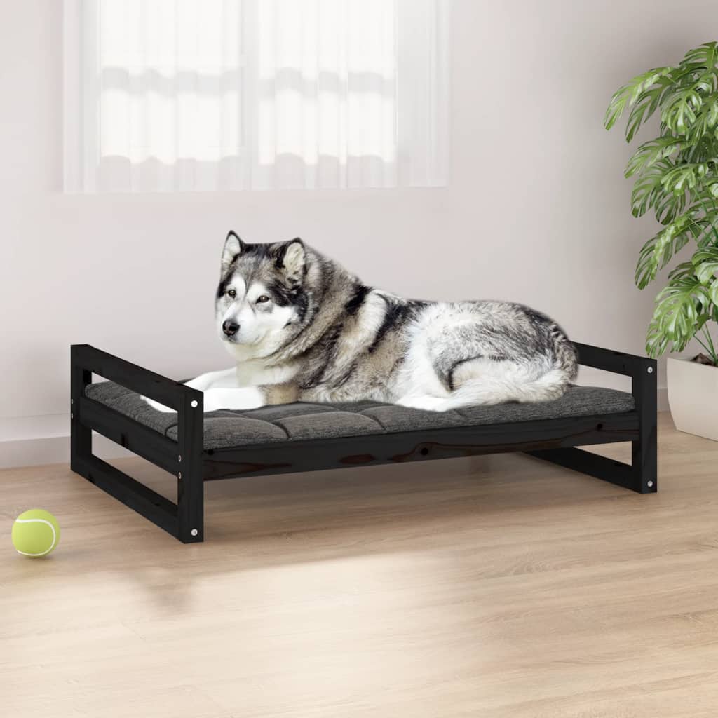Cuccia Per Cani 105,5X75,5X28 Cm In Legno Massello Di Pino