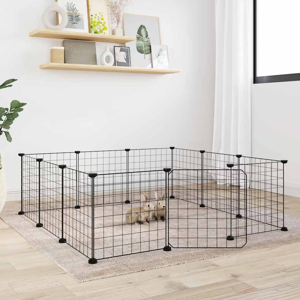 Gabbia Per Animali Nera 35X35 Cm Acciaio